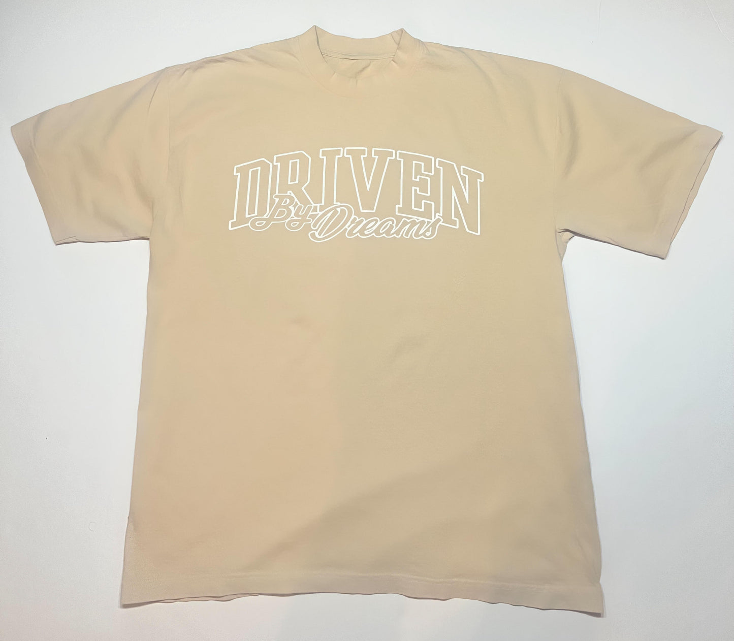 Logo T shirt Oversized Beige